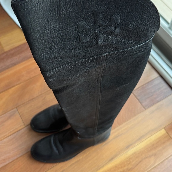 Tory Burch Black Over-the-Knee Boots - Picture 6 of 7